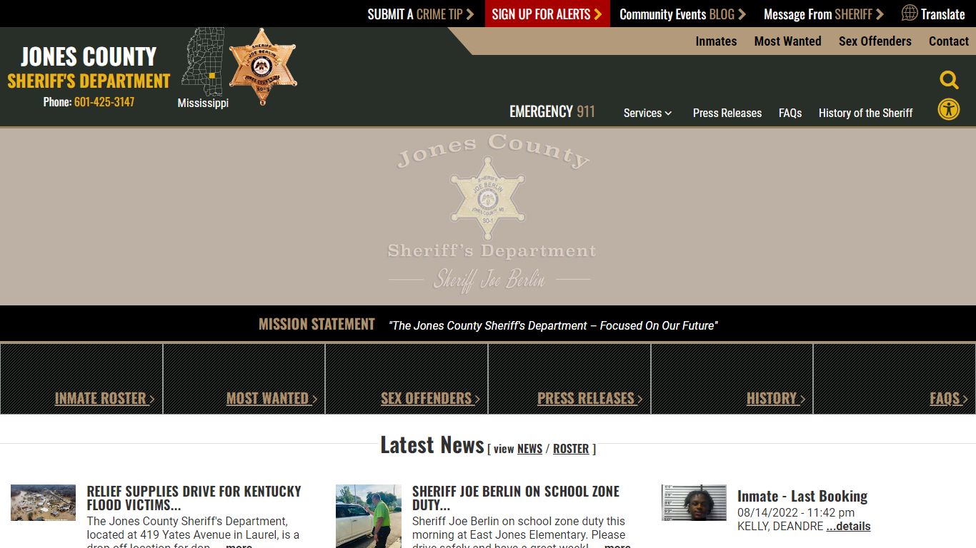 Inmate Roster - Jones County Sheriff MS